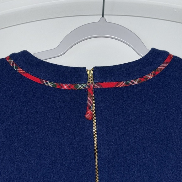 Vineyard Vines Tartan Trim Ponte dress 2 pink tub - Picture 6 of 10